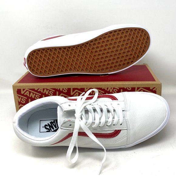 🌿 SPRING SALE 🌿 VANS Old Skool Leather Pop White Men’s Size 11.5 VN0A5AO92HL - Picture 2 of 10